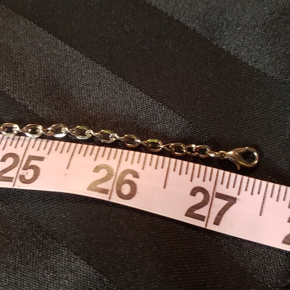 Crown rhinestone necklace. Measures to 27 inches. - Picture 3 of 3